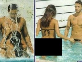 Marco Carta e Valentina Tarsitano baci hot in piscina