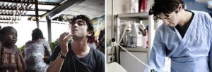 L'attore Riccardo Scamarcio in Sierra Leone con Emerceny per i bambini