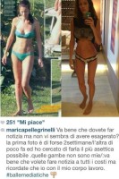 Marica Pellegrinelli si lamenta con Novella 2000 per le gambe