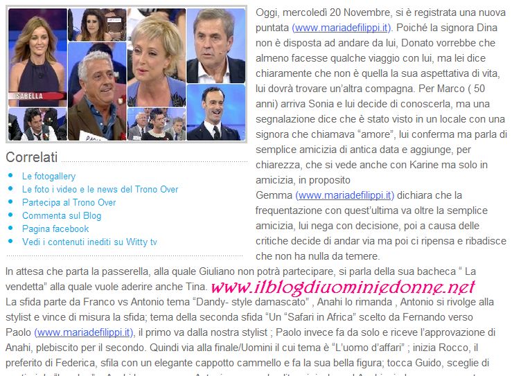 Anticipazioni Uomini e donne 20-11-13_1