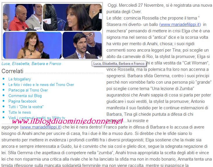 Anticipazioni Uomini e donne 28-11-13 parte 3