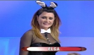 Elga Profili in versione coniglietta di play boy