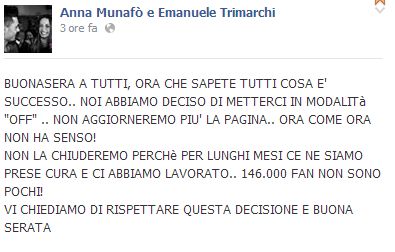 Pagina Facebook di Emanuele Trimarchi