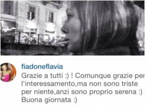 Flavia Fiadone su Instagram non si definisce trite