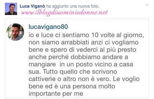 Messaggio di Luca Viganò in replica a Luce