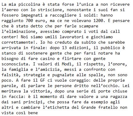 Il fratello di Modestina Cicero racconta la sorella