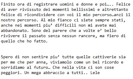 Emanuele Trimarchi annuncia di avere registrato Temptation Island