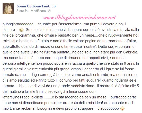 Le scuse segrete di Gabriele Caiazzo a Sonia Carbone dopo la puntata di Temptation Island