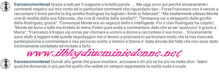 Francesco Monte su facebook