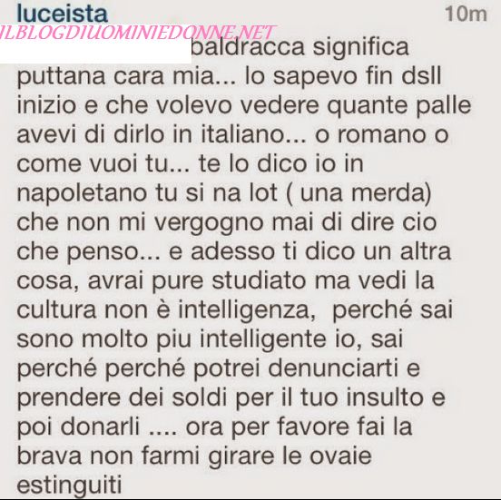 Luce Barucchi litigio su Instagramm