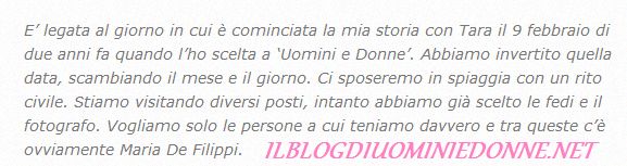 Messaggio di  Cristian Gallella e Tara Gabrieletto 