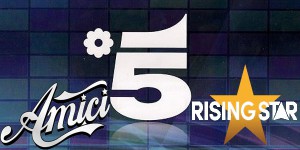 Amici contro i Rising Star per Mediaset