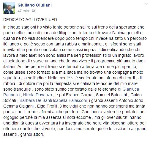 Giuliano Giuliani contro Antonio e Gemma