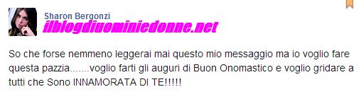 Sharon Bergonzi urla su facebook