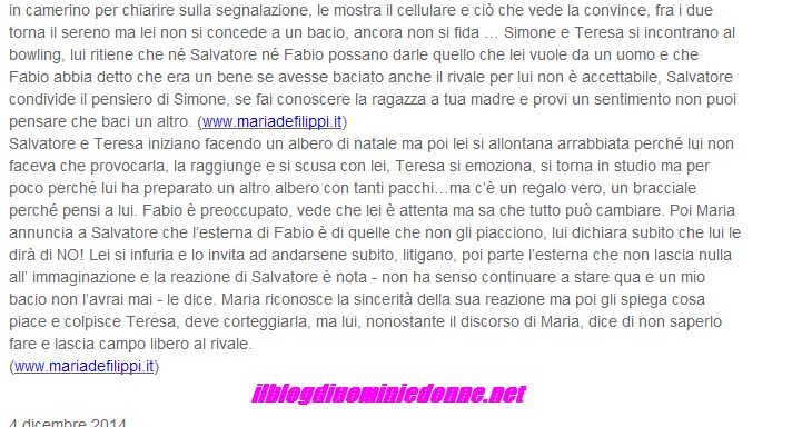 Anticipazioni Uomini e donne 04-12-14 Parte 3