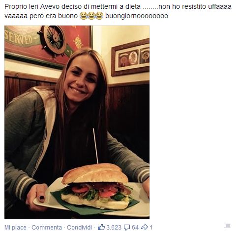 Anna Munafò a dieta