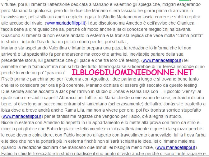 Anticipazioni Uomini e donne 13-02-15 parte 2