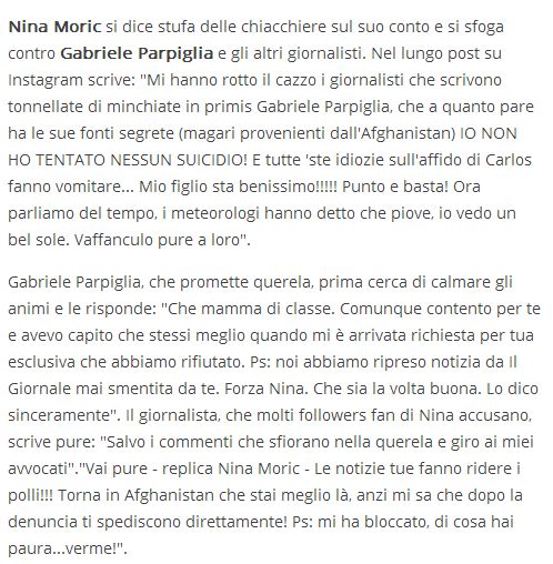 Gabriele Parpiglia vs Nina Moric Parte 1