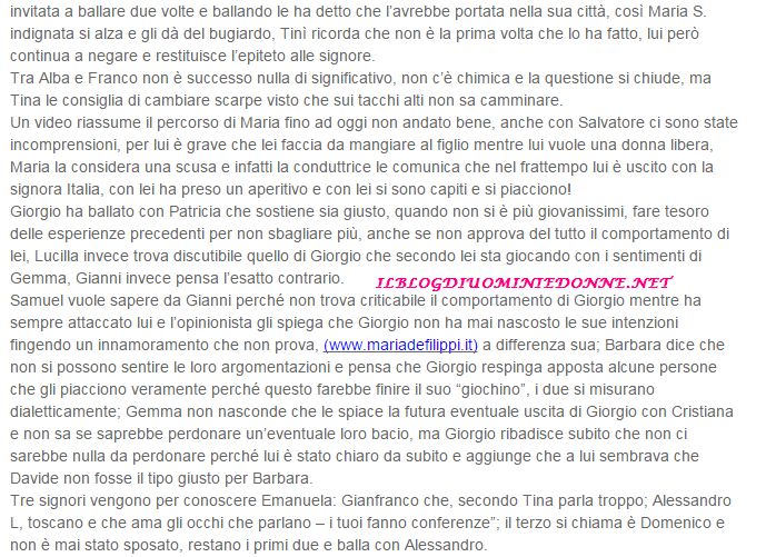 Anticipazioni Uomini e donne del 04-05-15 Parte 3