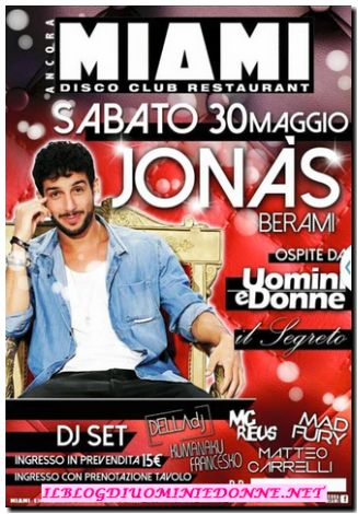 Prossima serata di Jonas Berami