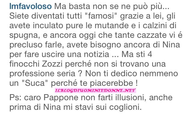 Luigi Maria Favoloso dice su Instagram