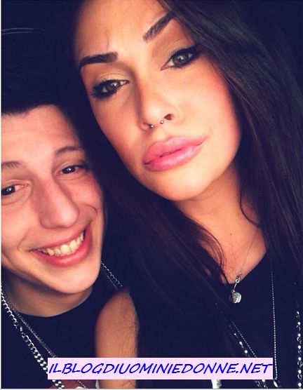 Selfie di Valentina Dallari con l'amico Mirko