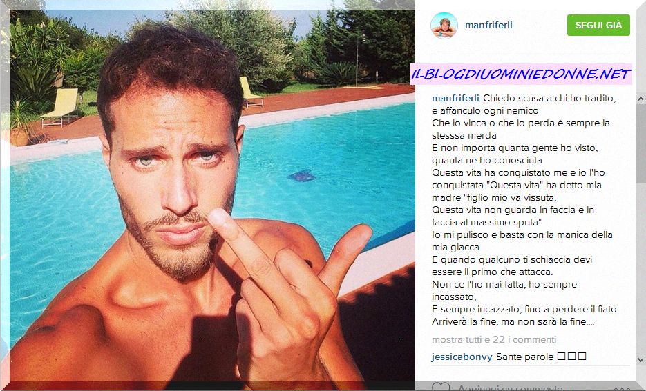 Manfredi Ferlicchia su Instagram