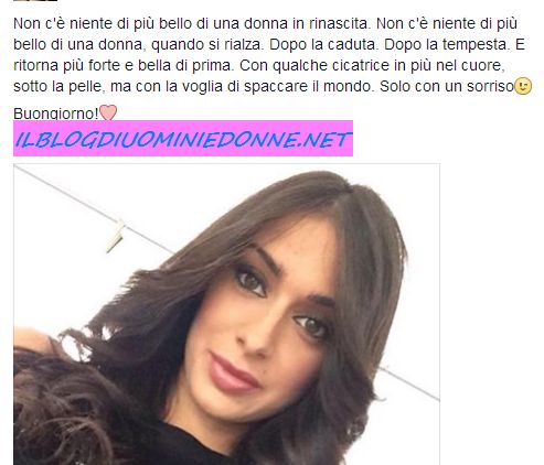 Alessia Messina dichiarazione ufficiale su facebook