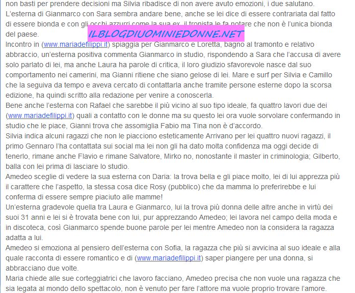 Anticipazioni Uomini e donne 09-07-15 Parte 2