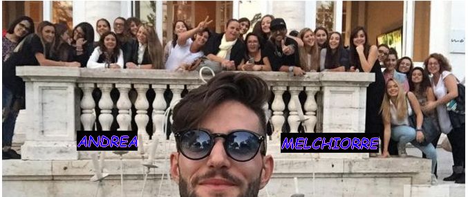 Andrea Melchiorre con i fans a Roma