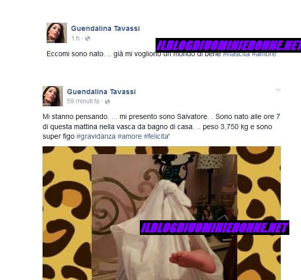 Guendalina Tavassi su facebook scrive