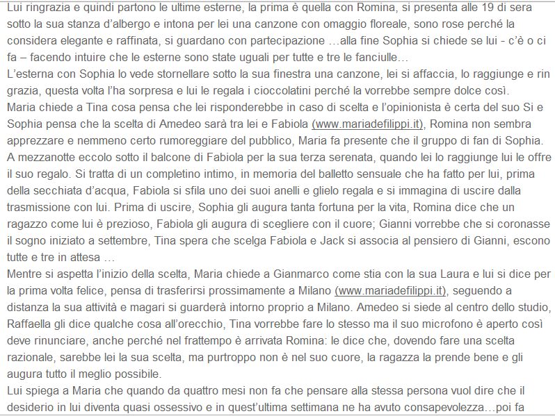 Anticipazioni Uomini e donne Amedeo Barbato ha scelto Sophia Galazzo parte 2