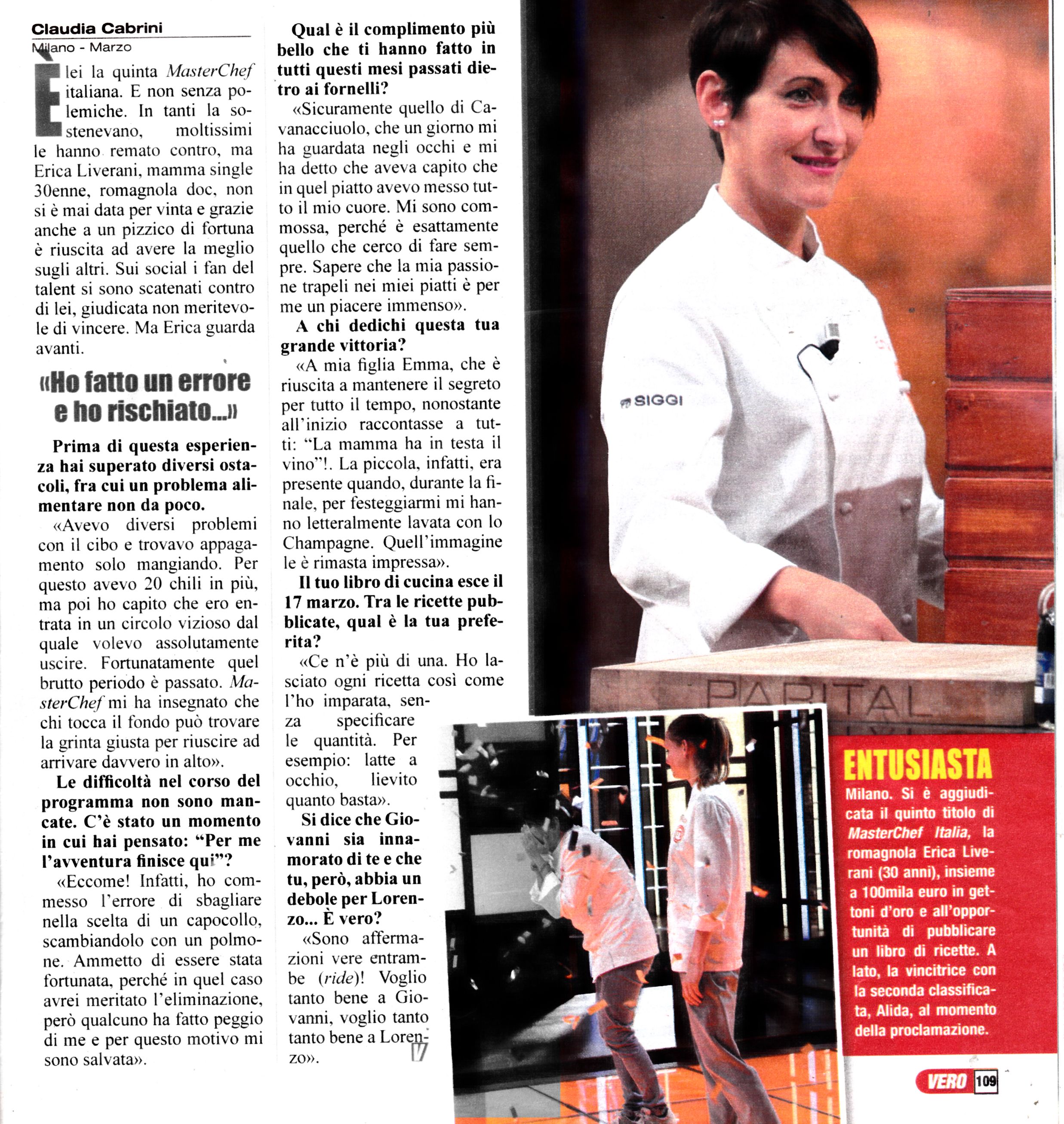 Erica Liverani vincitrice di Master Chef Italia