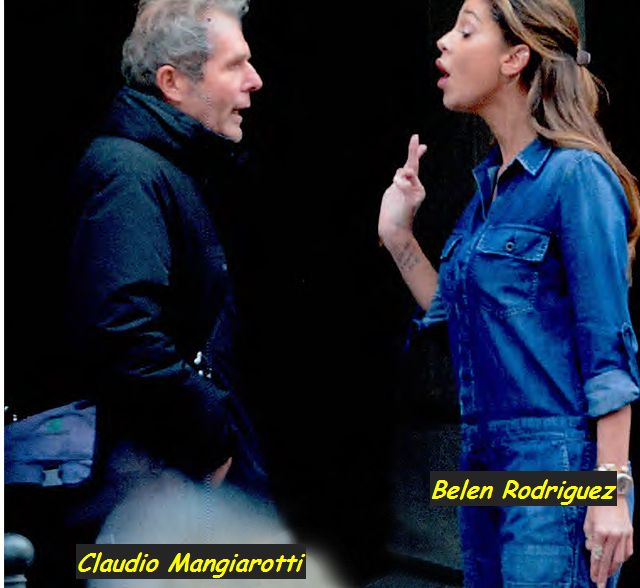 Belen Rodriguez urla a Claudio Mangiarotti