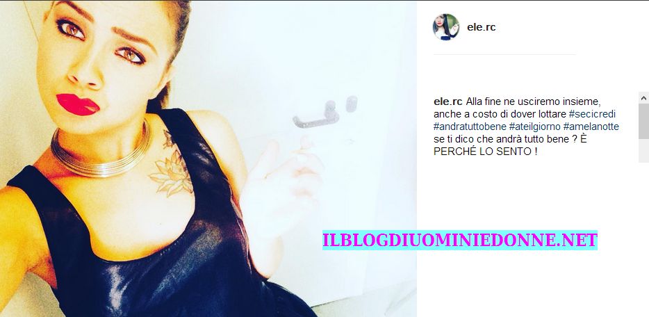 Eleonora Rocchini scrive da Instagram a Oscar