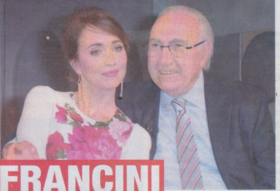 Chiara Francini con Pippo Baudo a Domenica in