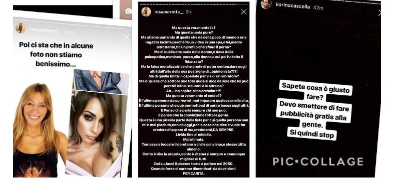 Karina Cascella scontro con Rosa Perrotta