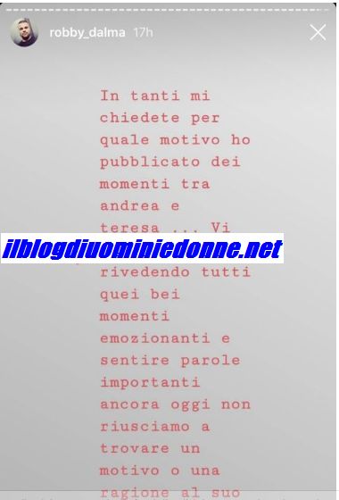 Teresa Langella sulla scelta di Andrea Dal Corso, il duro parere del cugino di lei