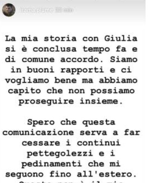 Giulia de Lellis e Irama si sono lasciati