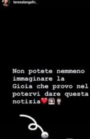 Teresa Langella scrive un messaggio dove fa capire che Andrea dal Corso potrebbe avergli fatto la grande proposta