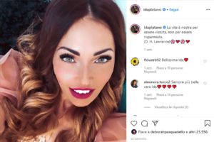 Ida Platano scrive su instagram