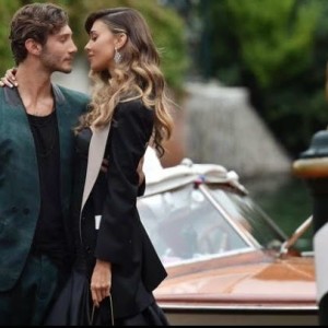 Stefano de Martino e Belen Rodriguez felici sul Red Carpet