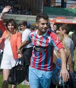 Foto di Aldo e Alessia alla partita di Beneficenza