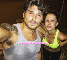 Valentina Rapisarda e Andrea Cerioli Jogging notturno a Bologna