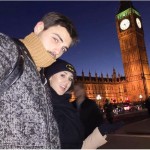 Francesco Monte e Cecilia Rodriguez due turisti a Londra