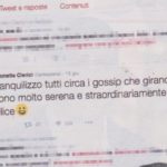 Antonella Clerici Messaggio su Twitter