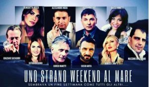 Sossio Aruta al Cinema con Giorgio Manetti in quello Strano Weekend al mare