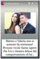 Dice Amedeo Venza sulla fine della storia fra Matteo Ranieri e Valeria Cardone