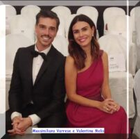 Massimiliano Varrese e Valentina Melis in girono del matrimoino