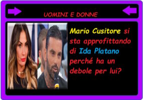 Uominiedonne Mario Cusitore prende in giro Ida Platano